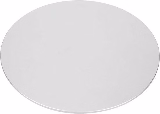 Supporto per monitor con rotazione a 360° e base girevole, colore argento. Dotato di funzione antiscivolo, adatto per scrivanie e uffici. Ideale per un utilizzo ergonomico.