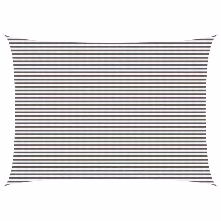Telo Ombra Rettangolare vidaXL in HDPE Grigio Chiaro e Bianco 5 x 7 m