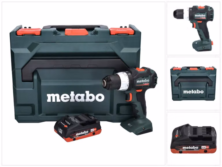 Metabo BS 18 LT BL Trapano avvitatore a batteria 18 V 75 Nm Brushless + 1x batteria 4,0 Ah + metaBOX - senza caricabatterie