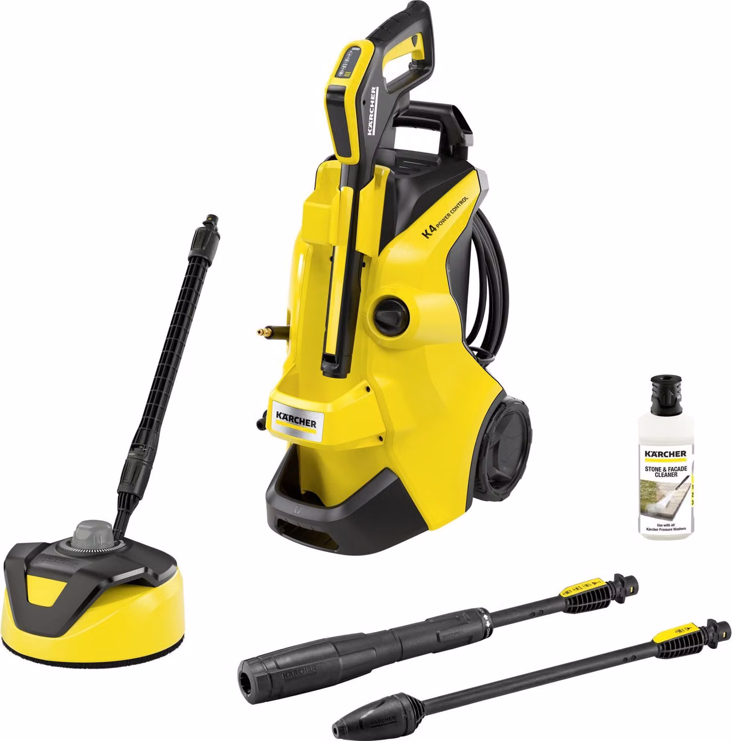 Kärcher K 4 POWER CONTROL HOME idropulitrice Verticale Elettrico 420 l/h Nero, Giallo