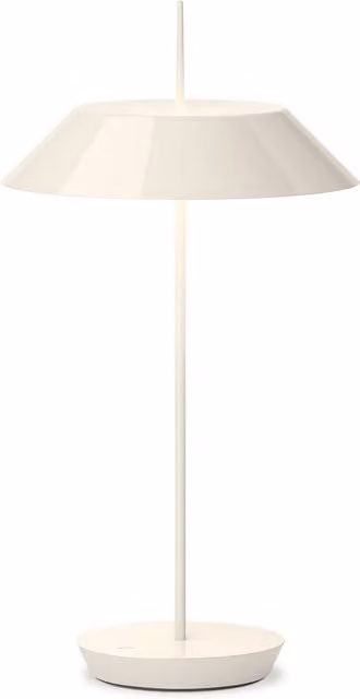 Vibia Mayfair Mini Lampada da tavolo ricaricabile LED bianca dimmabile con controllo touch