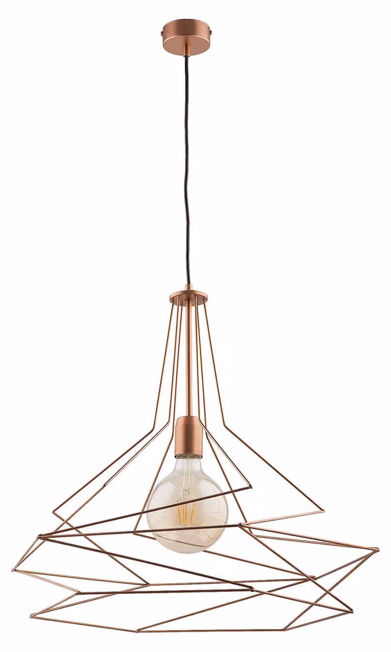 Lampada a sospensione ORO in rame 1xE27x40W in metallo, dimensioni: 90x56x56 cm, IP20 Jupiter