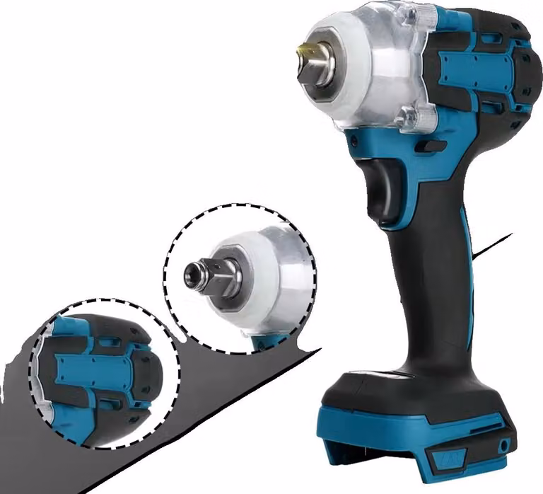 Avvitatore a impulsi a batteria, 1/2 pollice, coppia 520 NM, motore brushless, senza batteria Senza presa