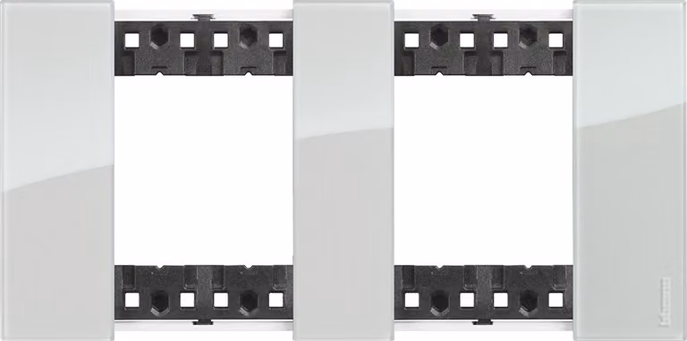 Blende 2 x 2 Modul Kristall BTicino Living Now KA4802M2__ Notte