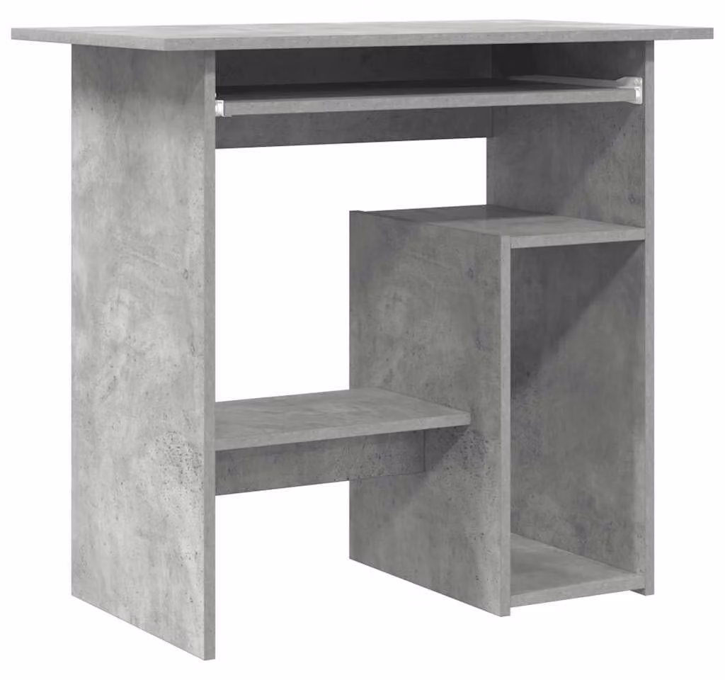 Scrivania moderna Bureau van Hout con piano di lavoro integrato per computer, dimensioni 80 x 45 x 74 cm