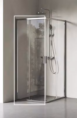 Cabina doccia angolare RAVAK Blix II, 80 cm, con telaio in alluminio, vetro trasparente. Codice prodotto: 1XM40C00Z1