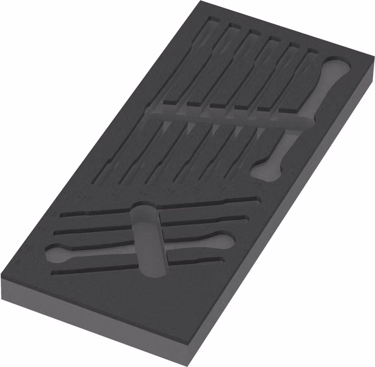 Wera 9830 Inserto in schiuma 6000 Joker Set 1, senza attrezzi, 172 x 30 x 392 mm