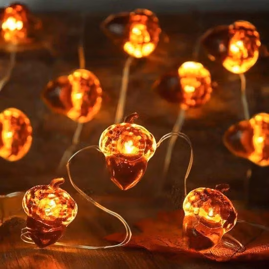 Ghirlanda luminosa natalizia a forma di pigna - Decorazioni natalizie - Soggiorno - Esterno - Da appendere - Matrimonio