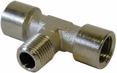 Raccordo di derivazione a T Walmec colore argento con filettatura M 1/4 - F 1/4" 14341