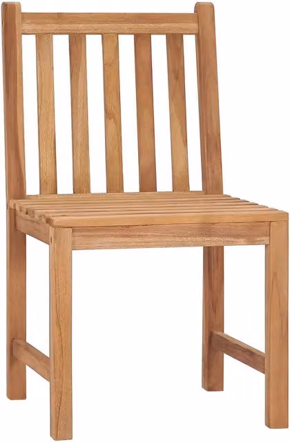 Set di 8 sedie da giardino vidaXL in legno massello di teak color marrone