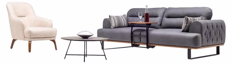 Wohnlandschaft Sofa Couch Set Sitzgruppe Polstergarnitur Sitzgruppe Lounge 3+1