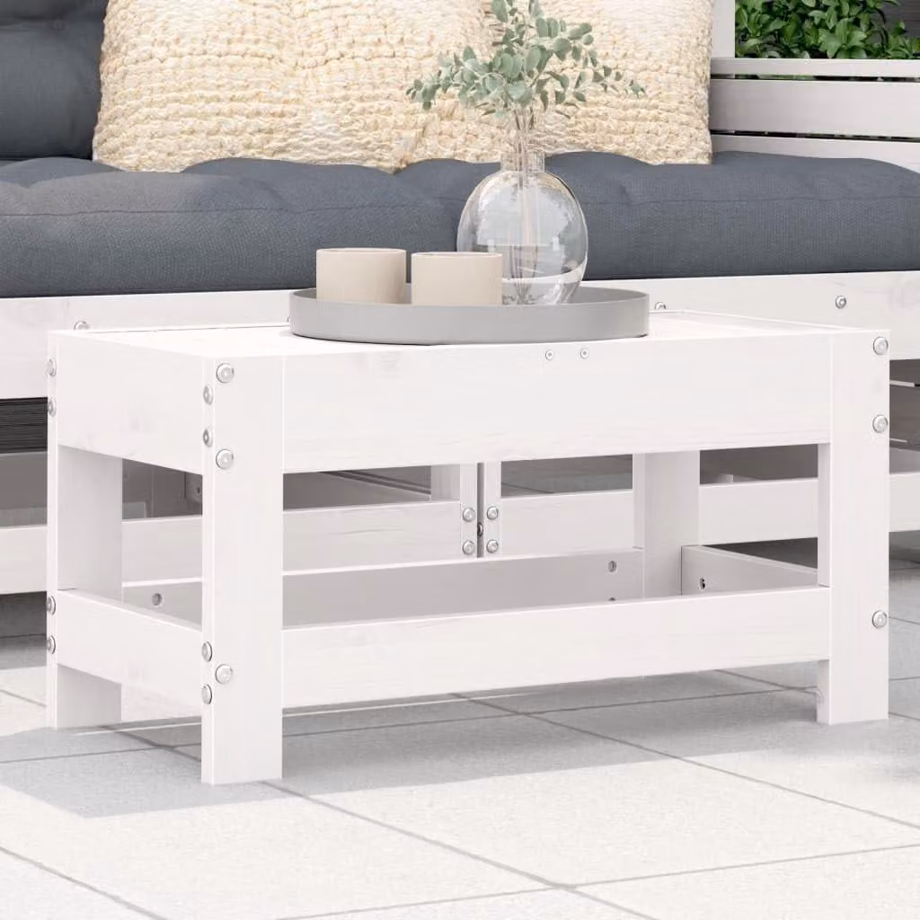 Panca da giardino in legno, dimensioni 62x30x32 cm