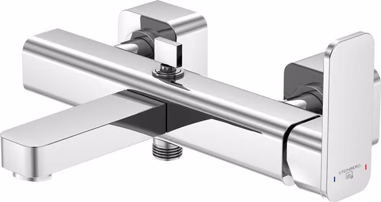 Steinberg Série 235 robinetterie de baignoire, montage en saillie, 2 consommateurs, saillie 205mm, 2351100, 2351100