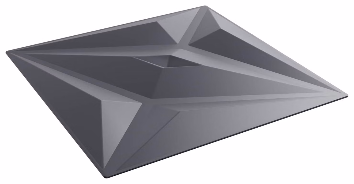 Pannelli da parete 24 pcs Grigio Stella 50 x 50 cm Schiuma XPS