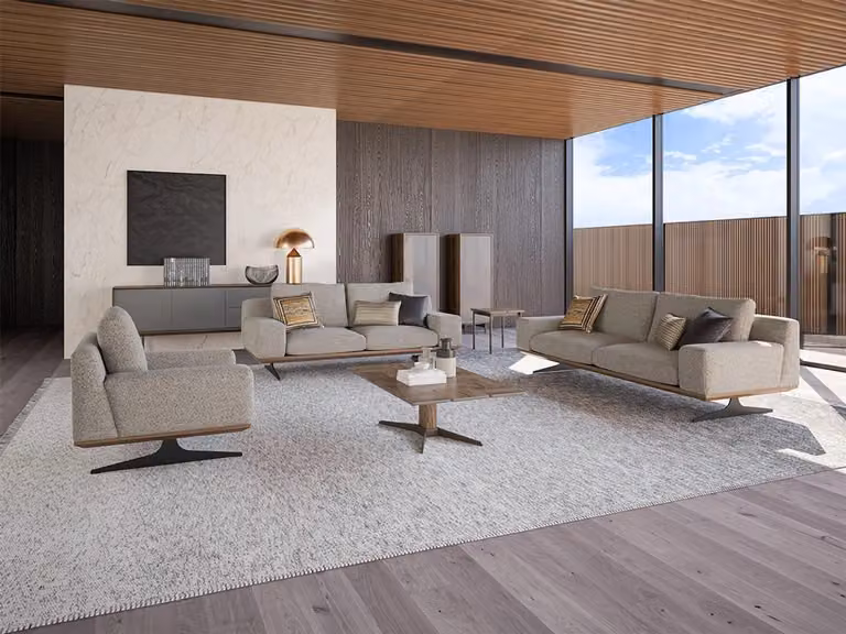 Sofagarnitur Polstermöbel Sofa Wohnzimmer 5tlg Couchtisch Holz Beistelltisch