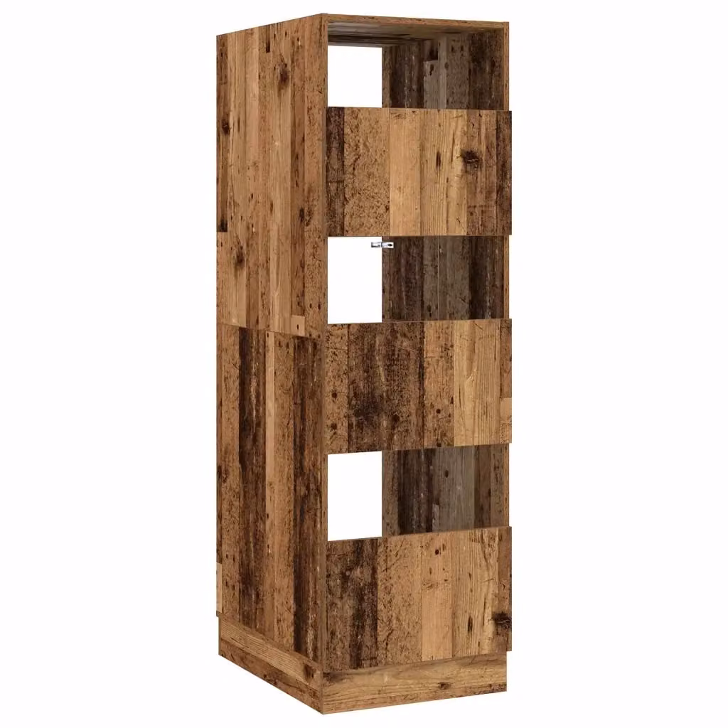 Mobile da lavanderia vidaXL in legno marrone con ante a battente e ripiani interni L/P/H: 50 x 68 x 162 cm – 2