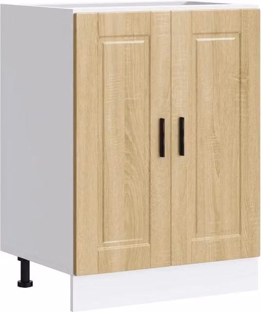 Mobile da cucina Porto stoccaggio ottimizzato piedi regolabili 60 x 46 x 81,5 cm in legno ingegnerizzato rovere sonoma 02_0050235