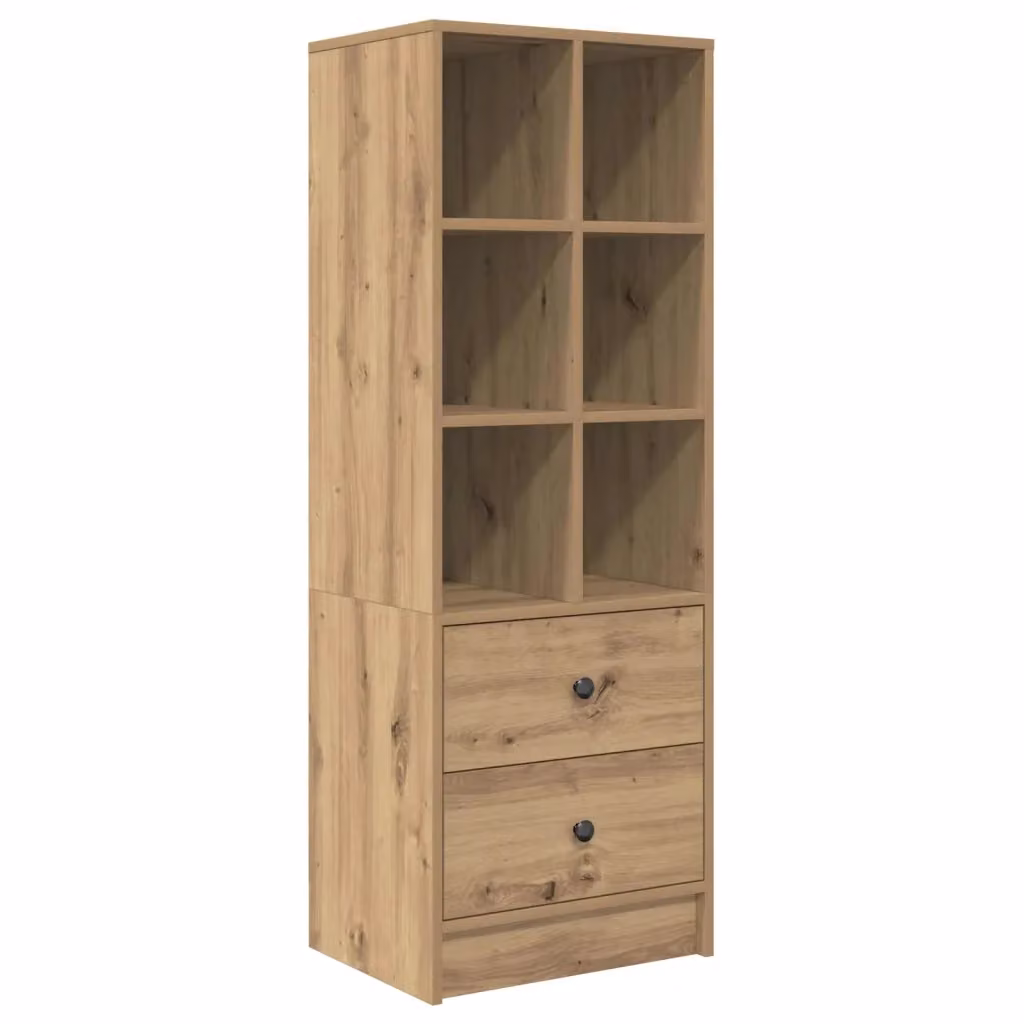Credenza moderna vidaXL in rovere marrone L/P/H: 45,5 x 34 x 127 cm – 2