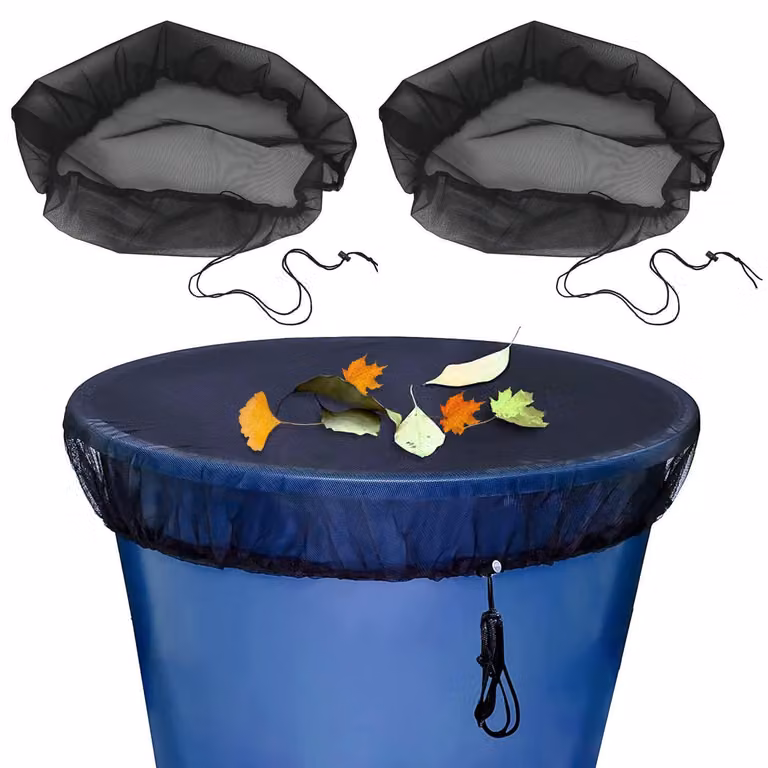 Copertura a rete per bidoni della pioggia, 95 cm - set da 2