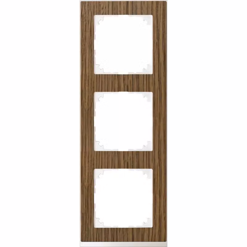 Cornice M-Pure Decor, a 3 ante, rovere/bianco attivo