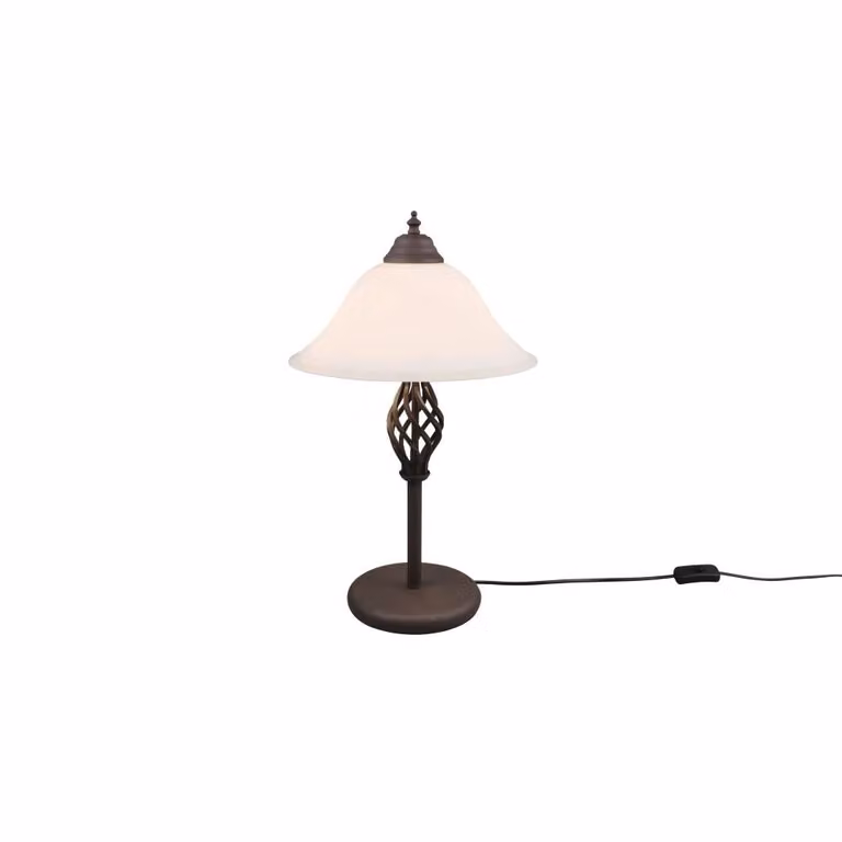Lampada da tavolo RUSTICA E14 40 W marrone antico