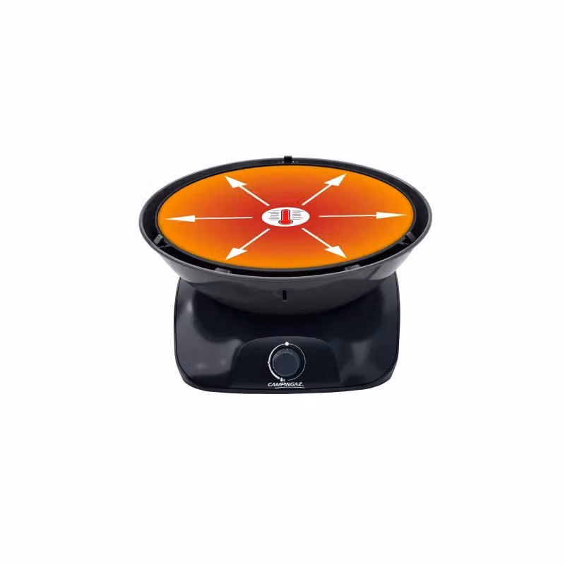 Barbecue da tavolo a gas Camping Gaz Grill 360 CV nero con accensione piezoelettrica e copertura in alluminio – 2