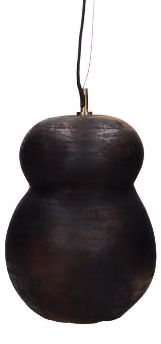Lampada a sospensione Pomax Perugia, colore nero, diametro 23 cm, altezza 35 cm