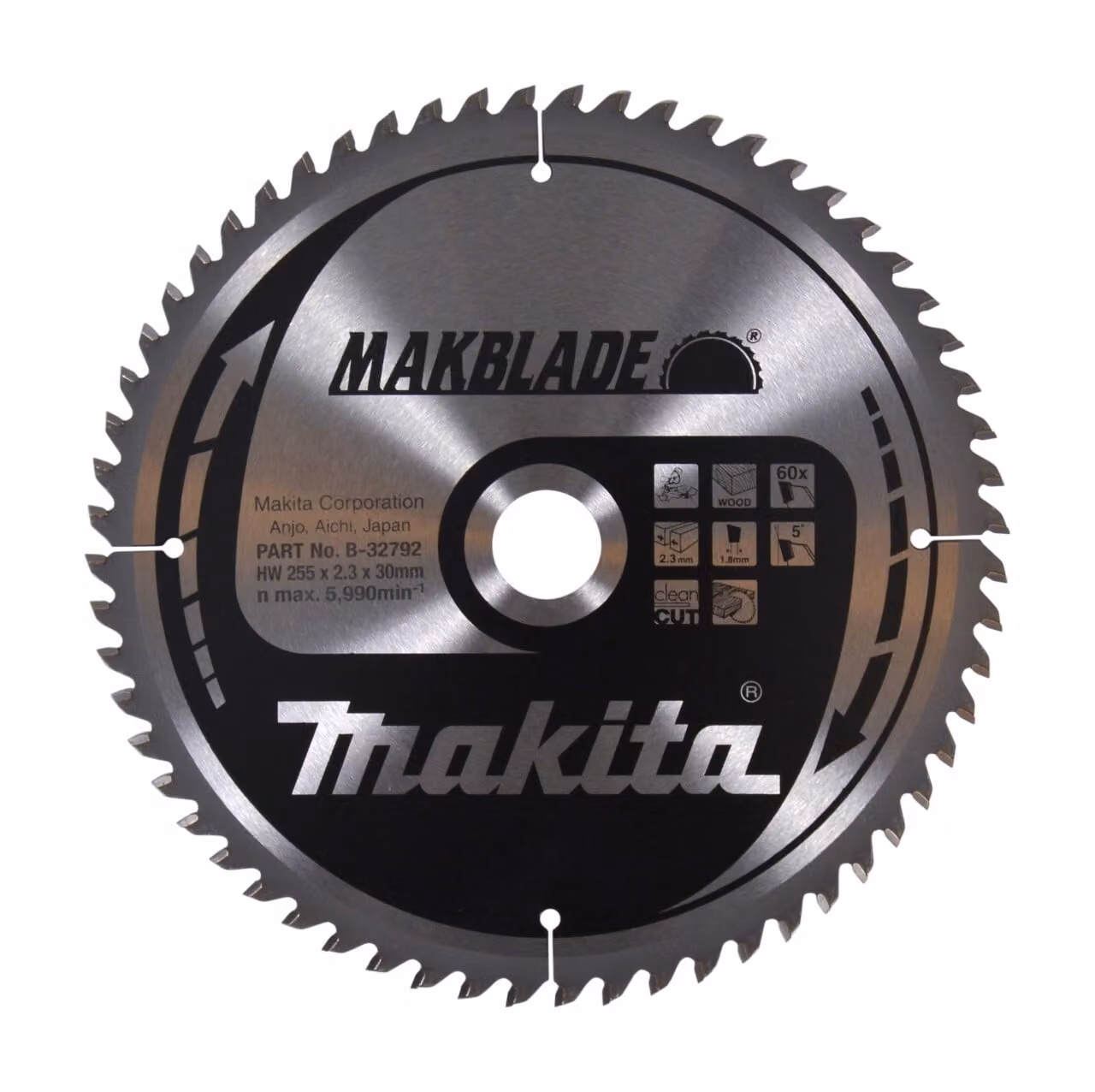 Makita kotouč pilový dřevo MAKBLADE 255 x 2.3 x 30 mm 60z