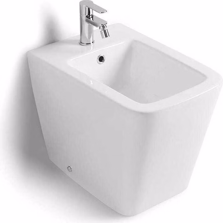Bidet a terra in Vetroceramica filo muro | Rock