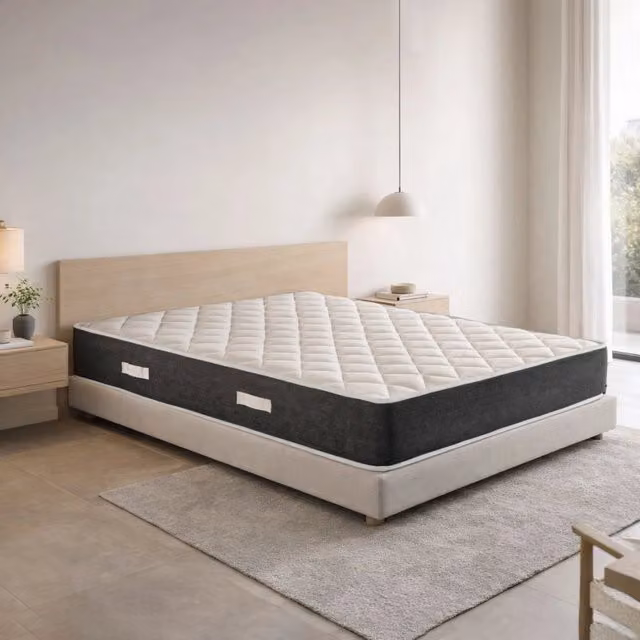 Materasso Francese Ortopedico Geemma Mod. Prime 20 in Schiuma Viscoelastica, Anallergico e con Regolazione della Temperatura, Bianco, L/P/H: 200 x 140 x 20 cm