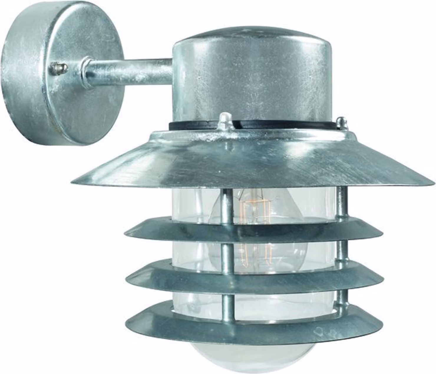 Nordlux applique/abbassamento Vejers, zincato