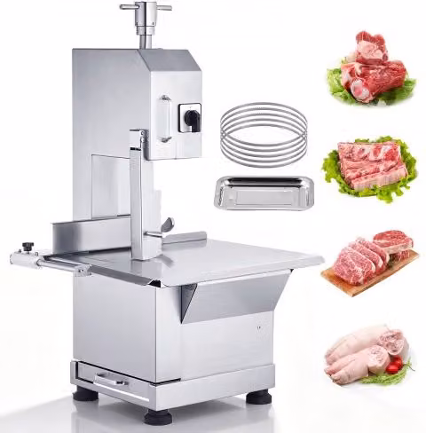 Segaossa Elettrica da Banco Vevor in Acciaio Inox per Uso Commerciale, 2200W, Colore Argento
