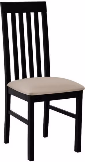 Sedia da pranzo imbottita DANBURY 1 - nero / beige