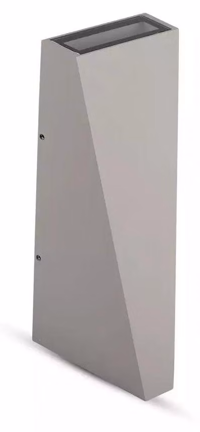 V-TAC VT-826 Lampada LED COB 6W da parete alluminio grigio wall light bianco naturale 4000K IP65 - SKU 218300
