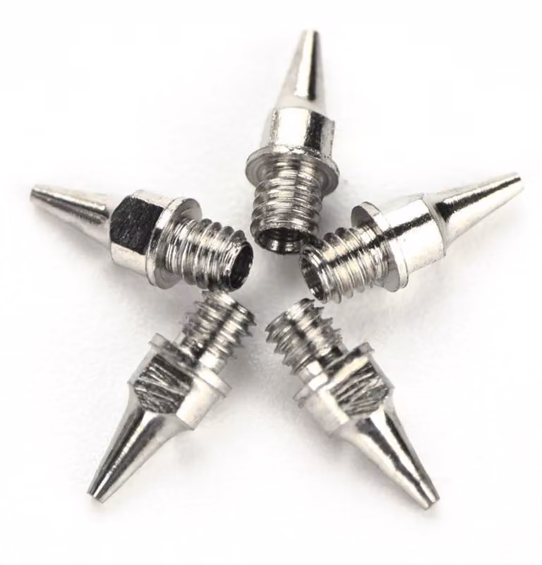 Set di ugelli per aerografo, 5 pezzi, 0,2/0,3 mm, accessori di ricambio