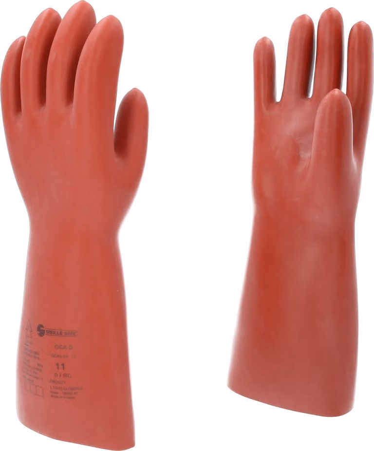 KS TOOLS Guanto di protezione per elettricisti con protezione meccanica e termica taglia 11 classe 0 rosso - 117.0008