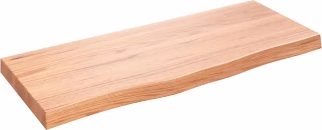 Piano Bagno Marrone 100x40x(2-6) cm Legno Massello Trattato CFW5055785