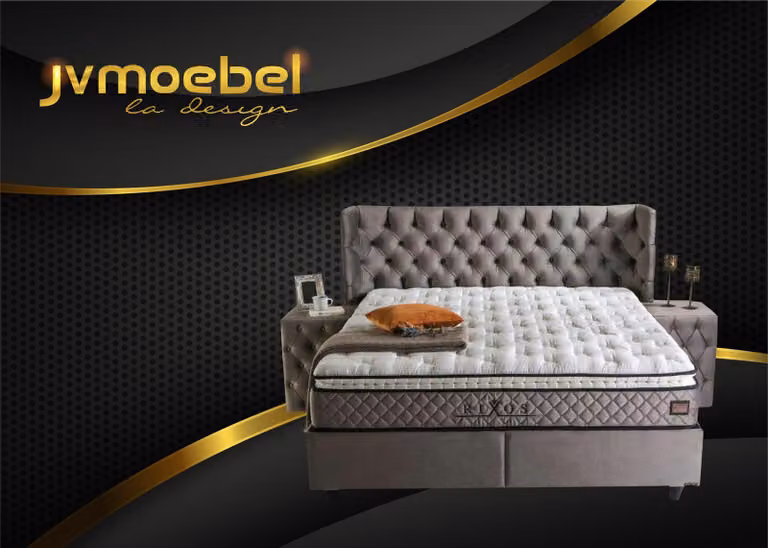 Bettgestell Stoff Möbel Luxus Modern Betten Bett Textil Schlafzimmer Design