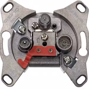 Presa per antenna Hager CATV/DATA a passaggio GMBSD96314
