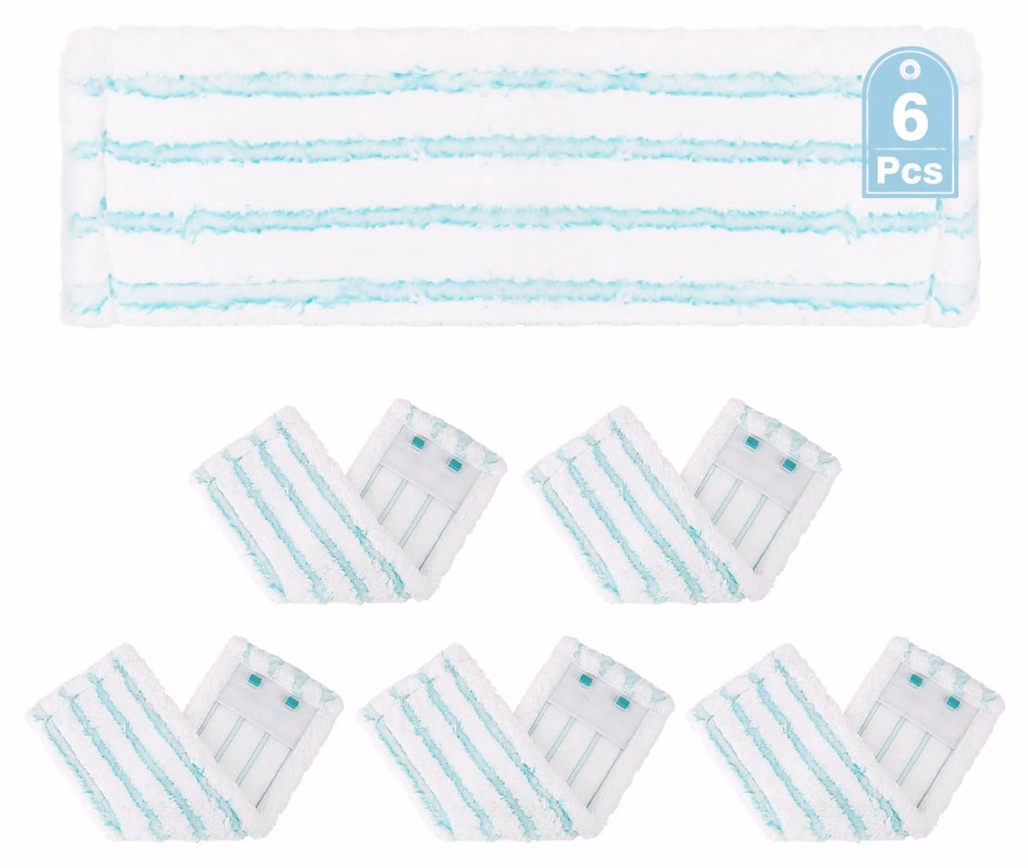 Set di 6 panni di ricambio per mop Leifheit Profi XL Micro Duo