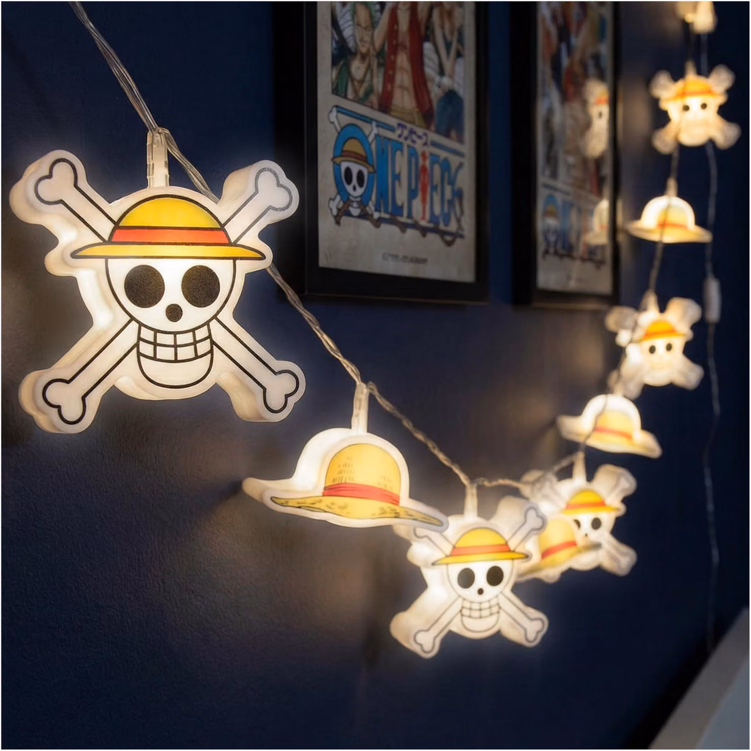 Catena luminosa 3D, 10 LED, cambio colore, 165 cm, multicolore, per uso interno