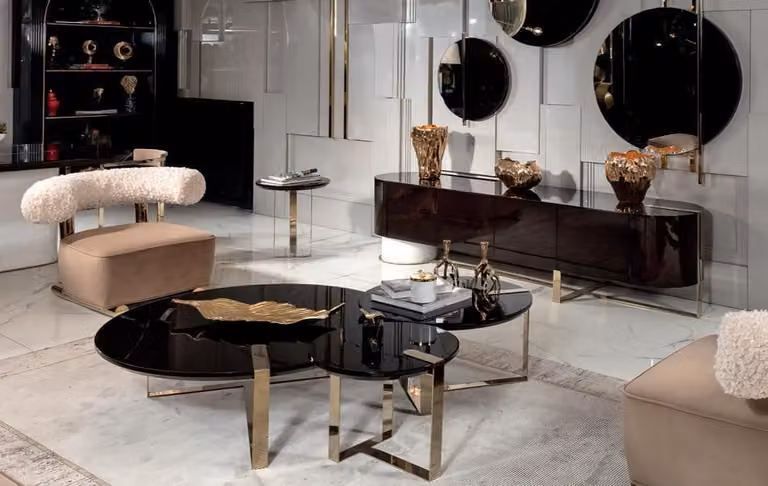 Wohnzimmer Set4tlg Sessel Couchtisch Sideboard Spiegel Wohnzimmer Schönheit