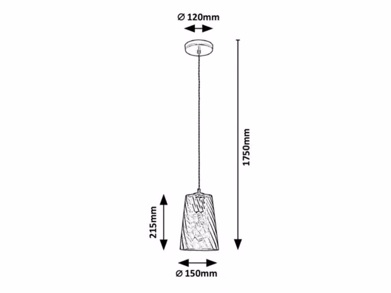 Lampada a sospensione per sala da pranzo E27 1x40W colore oro 5226 Azurine Rabalux