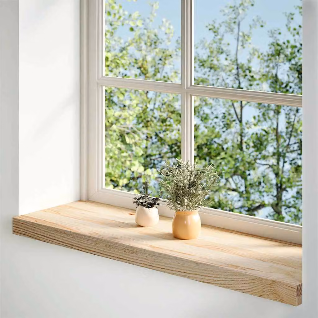 Davanzali 2 pz Non Trattati 70x30x2 cm Legno Massello di Rovere