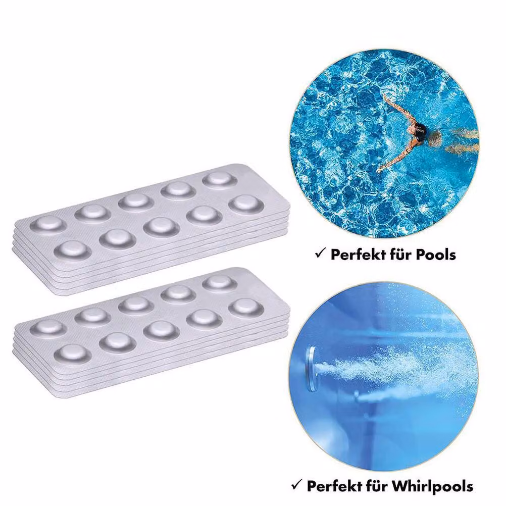 Compresse per il test di qualità dell'acqua della piscina Analisi del valore del pH e DPD1 per la vasca della piscina