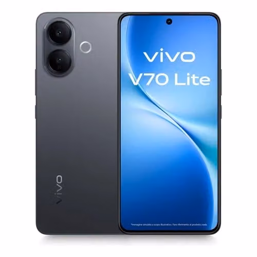 Smartphone Vivo V70 Lite 5G Black con display da 6,77 pollici, 256 GB di memoria e 6 GB di RAM – 2
