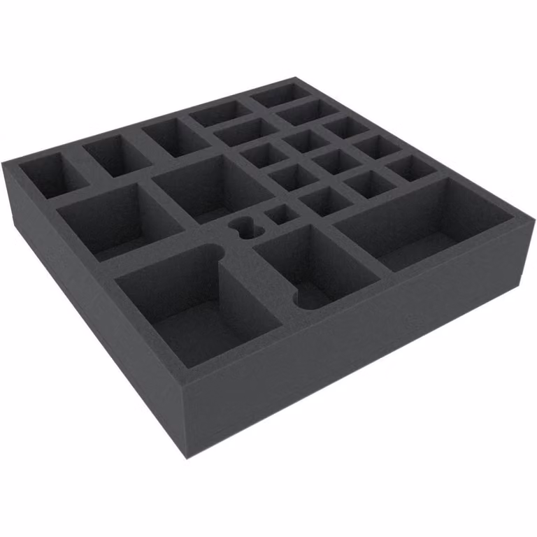 Inserto in schiuma 285x285x60 mm per organizzare i giochi da tavolo
