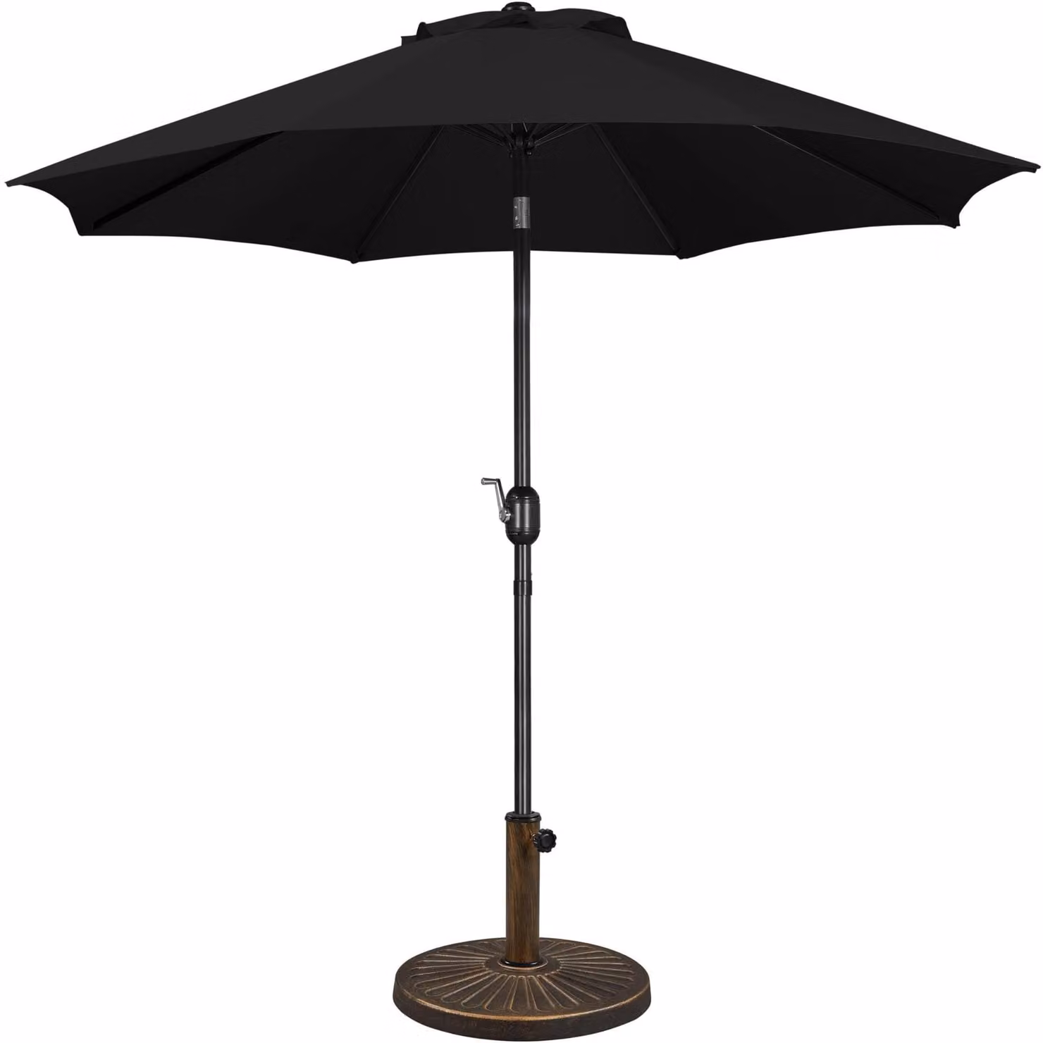 Ombrellone da giardino rotondo - Inclinabile - Con base per ombrellone - 10 kg