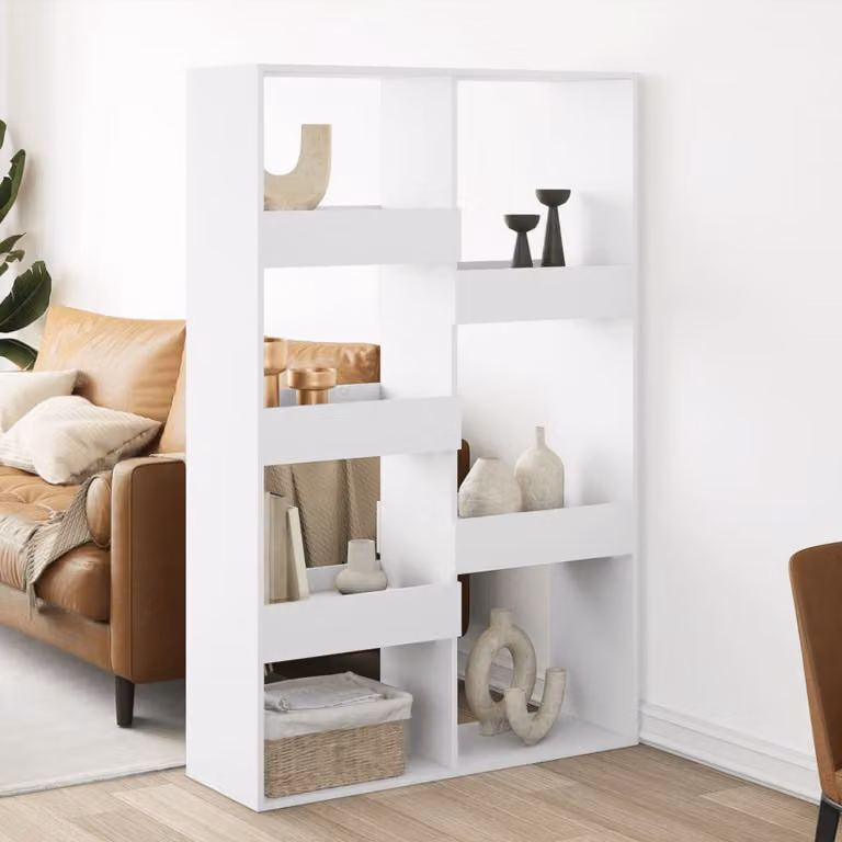 Divisorio vidaXL Bianco in MDF L: 100 cm, P: 33 cm, H: 155,5 cm
