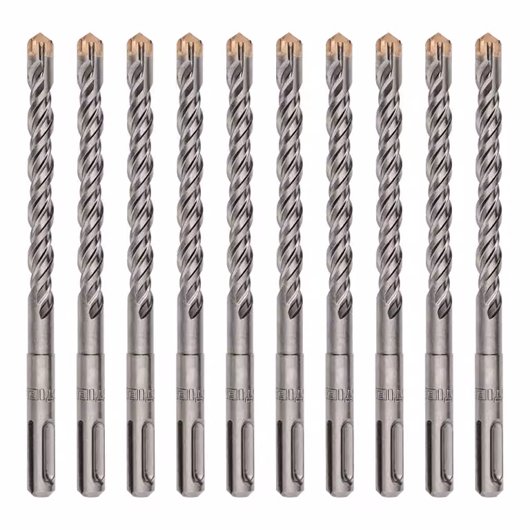 Punte a martello STIER Premium, a 4 taglienti, punta in metallo duro, SDS-plus, foratura precisa e veloce, calcestruzzo e pietra, 10 x 160 mm, 10 pezzi, per impieghi gravosi